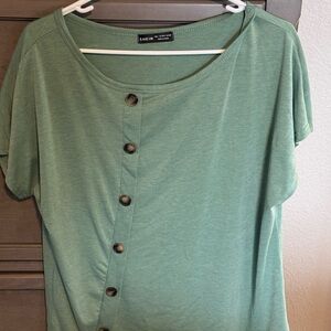 SHEIN Sage Button-Down Women's Top